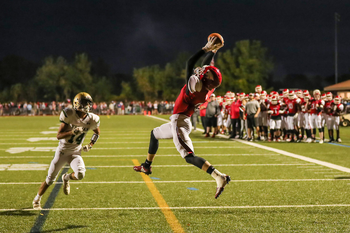 MHS varsity football wins season opener, 17-7